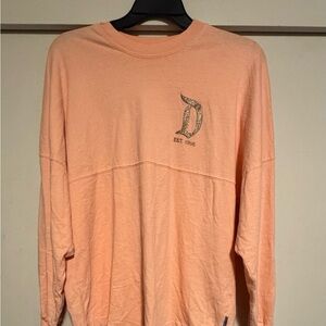 Disney Peach Long Sleeve with Glitter Logo